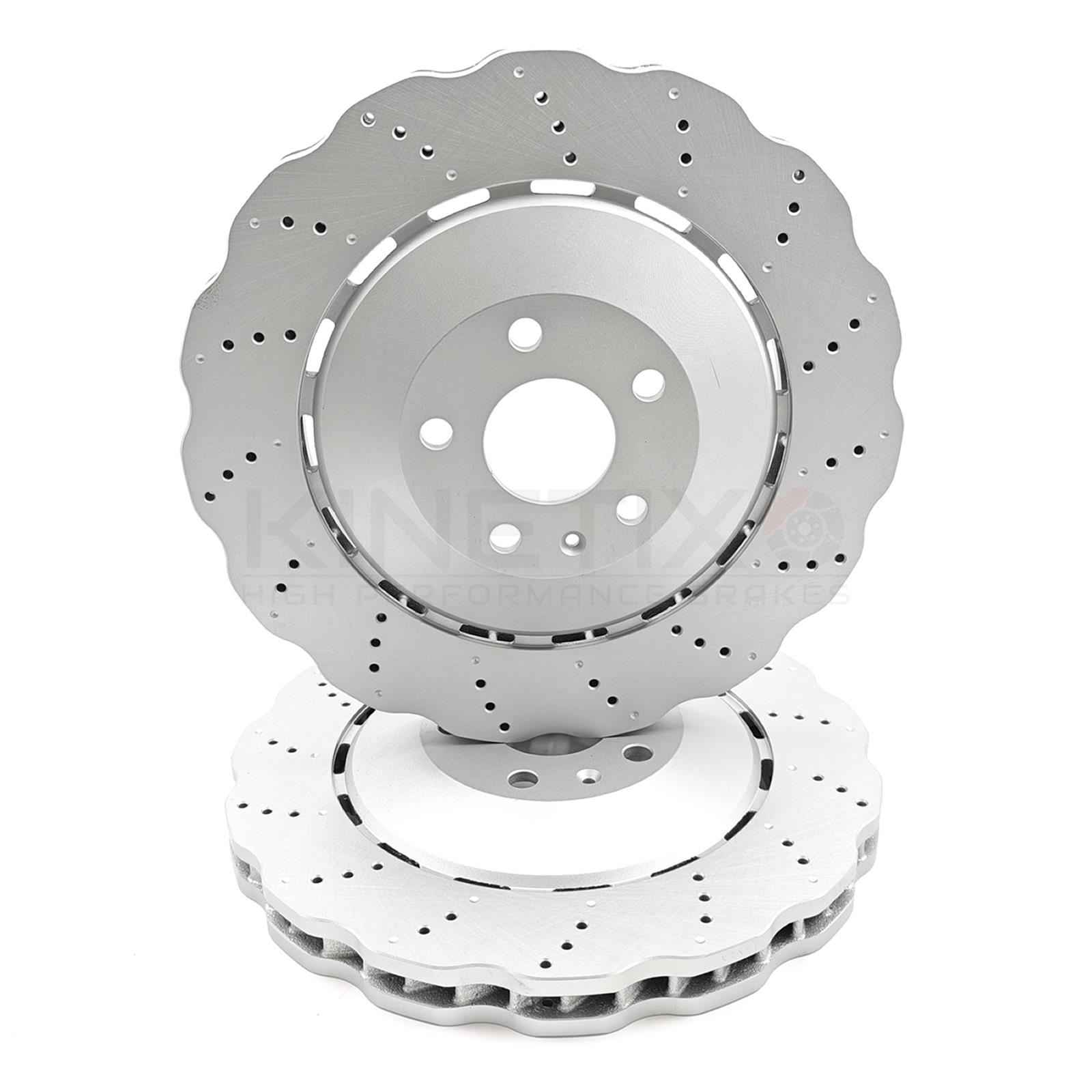 FOR AUDI RSQ3 RS Q3 (13-2018) WAVEY FRONT BRAKE DISCS